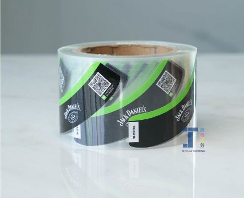 Feuillets de rouleaux Emballage Étiquette autocollant de vin Impression en couleur complète