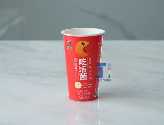 Personnalisation Étiquette moulée Étiquette de tasse en plastique de thé au lait Pas de rides