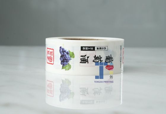 L'étiquette de l'autocollant de vin en PE à couleurs complètes - preuve