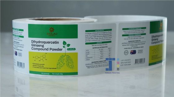 Étiquette autocollant de papier kraft accrocheur pour la promotion / cadeau / décoration