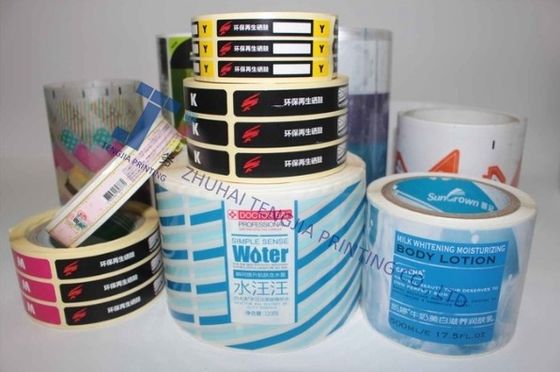Adhésif de gel de douche sur mesure Produits quotidiens Étiquettes de bouteilles en plastique Couleur CMYK