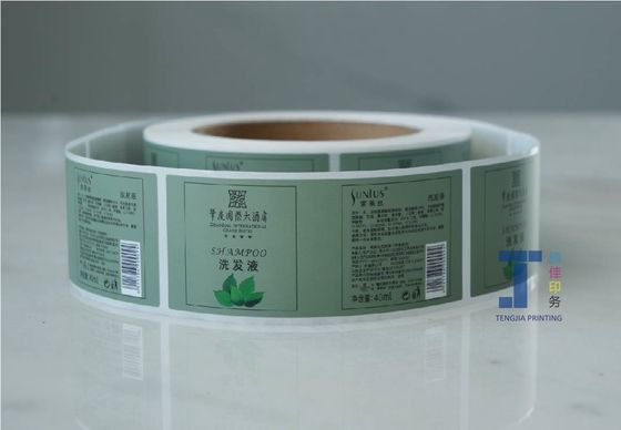 Étiquette adhésive pour shampooing étiquette en rouleau étanche