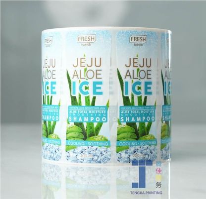 Étiquettes de bouteilles de shampooing et de revitalisant