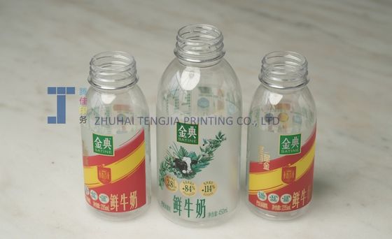 OEM étiquettes rectangulaires imprimées transparentes adhésif permanent pour les bouteilles